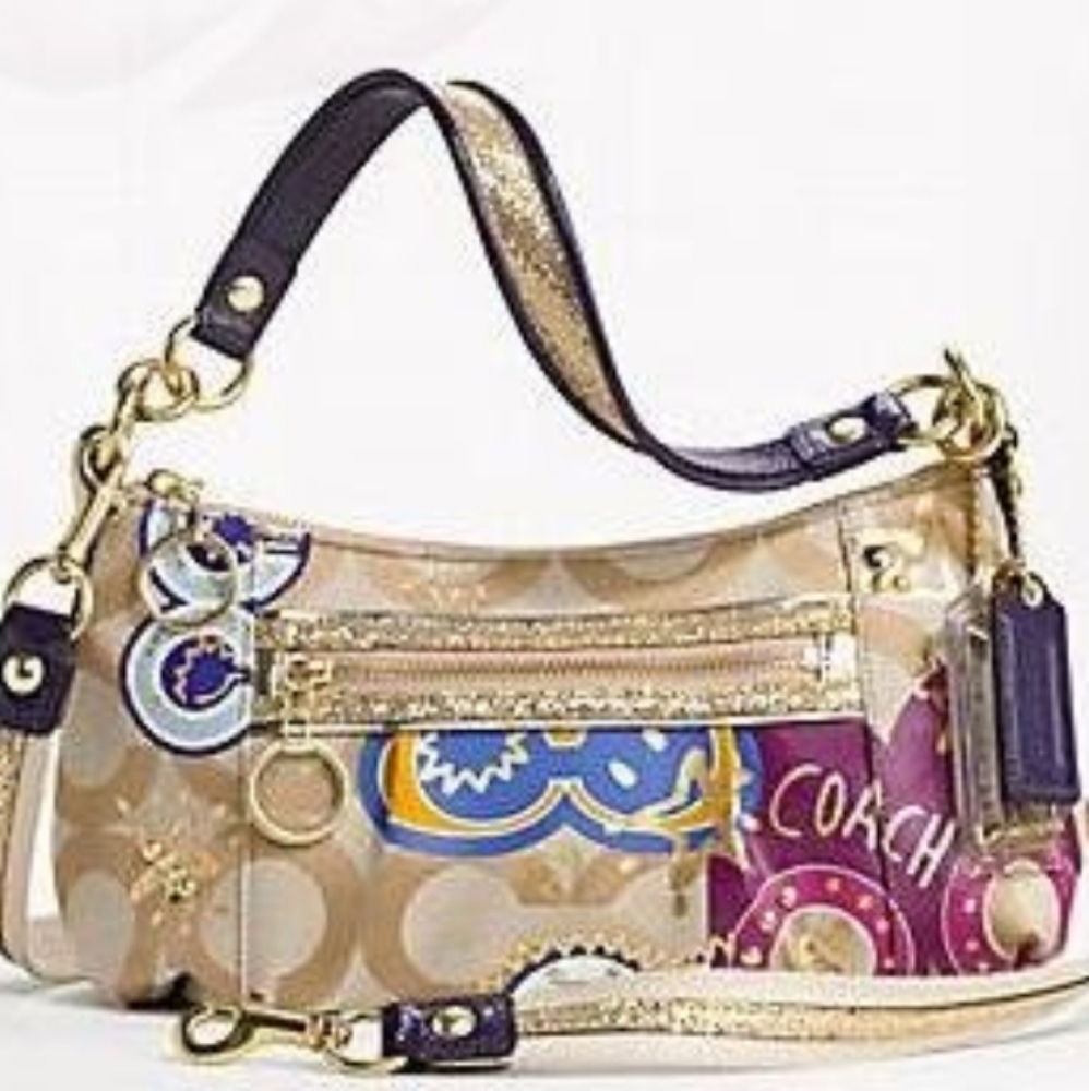 Coach Poppy PoP Signature C Applique GROOVY